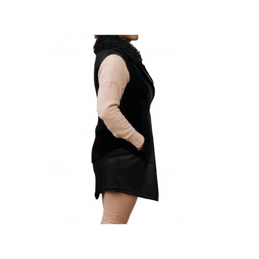 NEW LUSSO BENI galatea coat in black - Picture 2 of 5